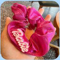 JHA9202888 แฟชั่นสำหรับผู้หญิง ตุ๊กตาบาร์บี้ scrunchie สีทึบทึบ อีลาสติก ยางรัดผม ของใหม่ อุปกรณ์เสริมผม เชือกมัดผม สำหรับผู้หญิง