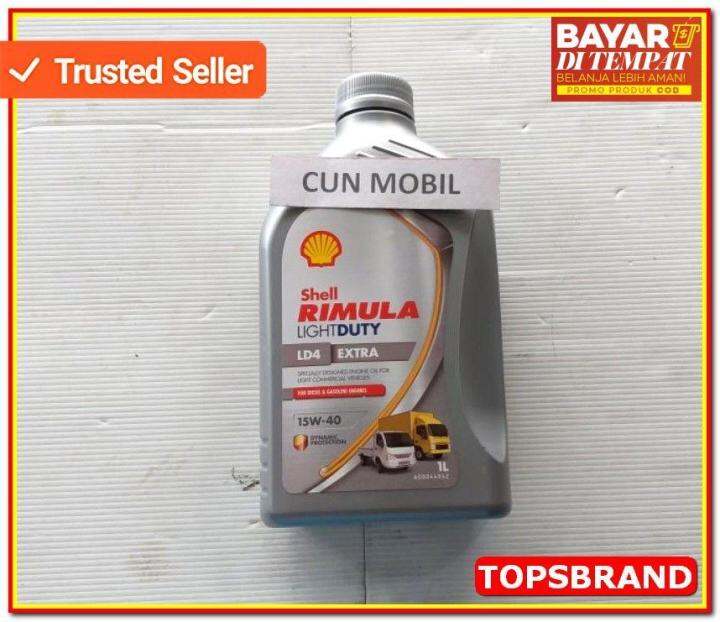Oli Mesin Shell Rimula Ld4 Extra 15W 40 1Liter Bisa Diesel Atau Bensin ...