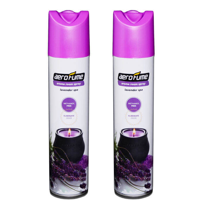 Lavender Spa Aroma Spray Air Freshener Twin Pack Aerofume (320ml x 2
