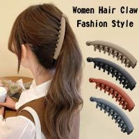 【jw】✷✑▦  Korean New Frosted Hair Color Banana Claw Accessories Fashion Ponytail Barrettes Headwear