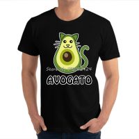 Avagato Funny Avocado Cat Tshirts Camisas Party Hip Hop Adult Christmas Day Tops Tees Party Tshirts Harajuku Oversize