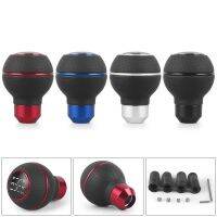 【DT】 hot  Universal Leather＆Aluminium Car Gear Shift Knob 5 Speed For M8 M10 M11 M12 Shift Lever Gear Level Knob Shift Head