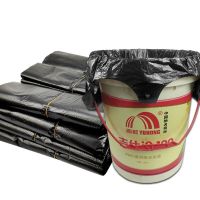 Durable garbage bag household thickened portable vest black medium and large size kitchen bucket paint bucket extra thick garbage bag