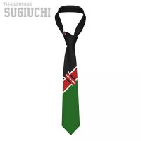 ☋ Kenya Flag Men Women Neck Ties Casual Plaid Tie Suits Slim Wedding Party Business Necktie Gravatas