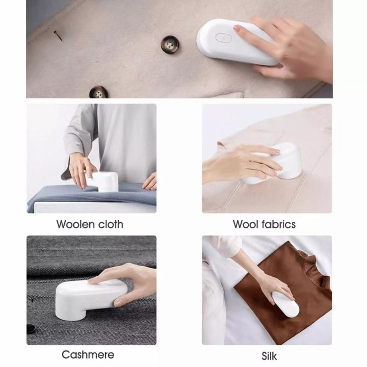 xiaomi-mijia-เคื่องกำจัดขุยผ้า-portable-cloth-cutting-machineเค่รื่องตัดขุยผ้าแบบพกพา-เครื่องกำจัดขุยผ้าไฟฟ้าแบบชาร์จได้