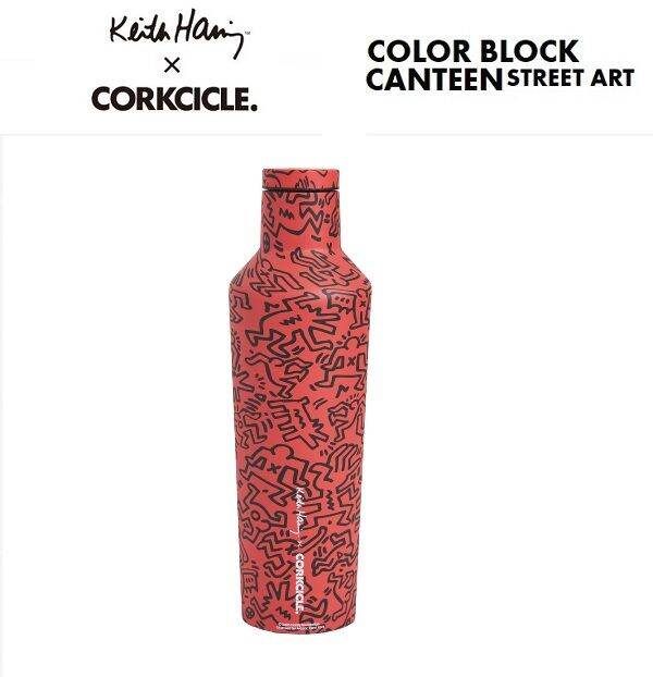 Corkcicle Limited Edition Keith Haring Insulated Bottle, 16 oz / 475 ml