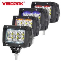 VISORAK 4inch Amber Red Blue Offroad Motorcycle Car 4x4 4wd SUV ATV Spot LED Work Light For Jeep Ford Hummer Pickup Volvo Truck