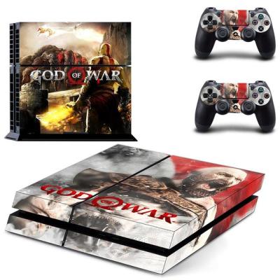 สติกเกอร์ PS4 God Of War Play Station 4 Skin PS 4ฝาครอบสติกเกอร์รูปลอกสำหรับคอนโซลและไวนิลสกินควบคุมเกม PlayStation 4 PS4