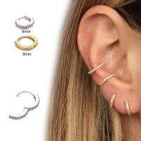 เอวสูงแฟชั่น1ชิ้นสีทองกุหลาบ/สีเงินอุปกรณ์เสริม Daith Tragus ต่างหูห่วง Huggie แหวนจมูกต่างหูเครื่องประดับแบบเจาะ