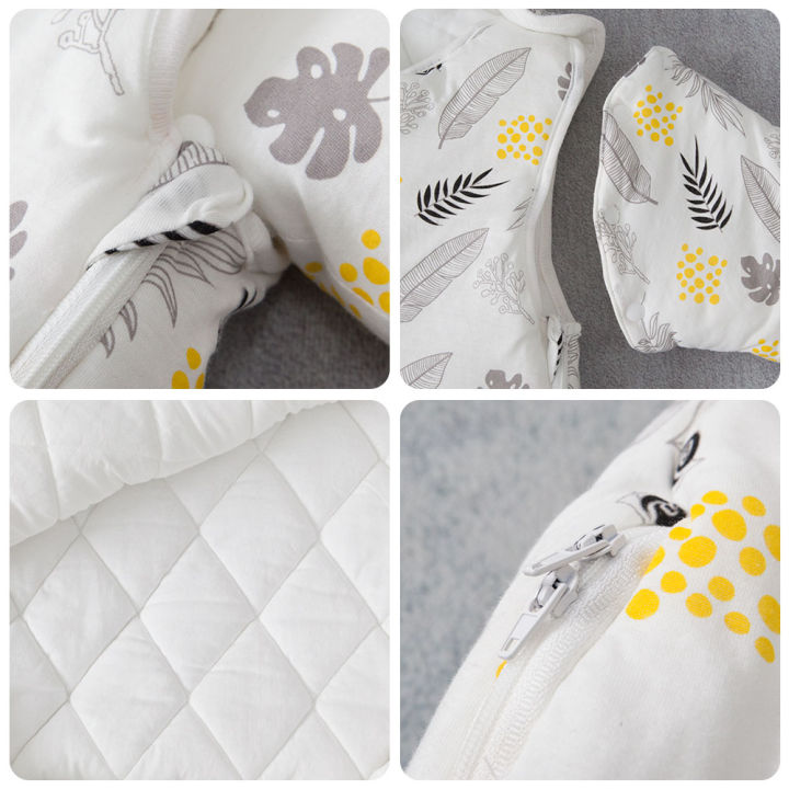 baby-sleeping-bag-vest-sleep-bag-with-sleeves-detachable-convenient-change-diaper-100-cotton-printed-newborn-baby-carriage-sack