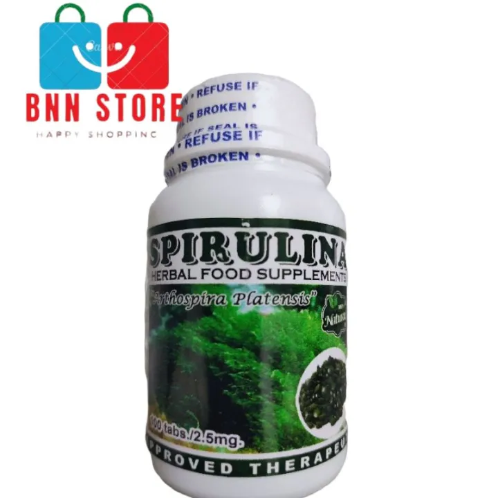 SPIRULINA HERBAL FOOD SUPPLEMENT 100tabs/2.5mg Lazada PH