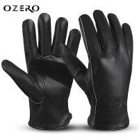 OZERO Leather Gloves Men Mechanical Gardening Safety Heavy Duty Wood Working Driving Riding