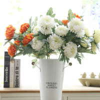 【cw】5 Heads Large Flowers Silk Chrysanthemum Artificial Flowers Marigolds Autumn Wedding Home Decorative Fake Plants nches A8736