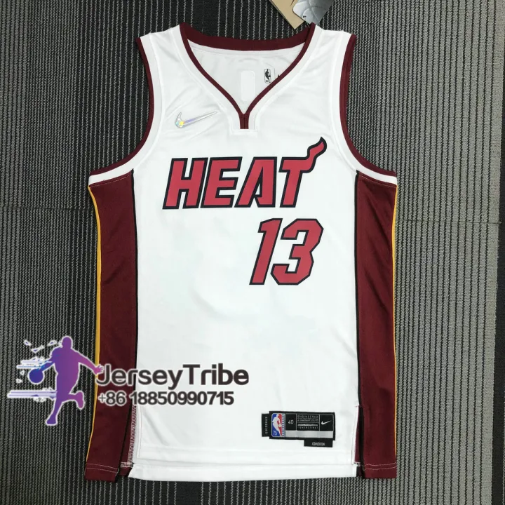 2021-22 New Original Men's NBA Miami Heat #13 Bam Adebayo 75th ...