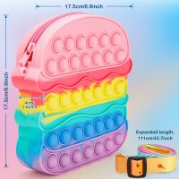 Pop Bag Push It Purse Fidget Toys for Girls Fidget Bubble Popper Crossbody Bag for Kid School Supplies Handbag Shoulder Bag