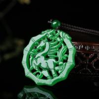 【CW】 NaturalJadePendant NecklaceFashion Accessories Hand Carved Man Amulet Gifts Sweater Chain