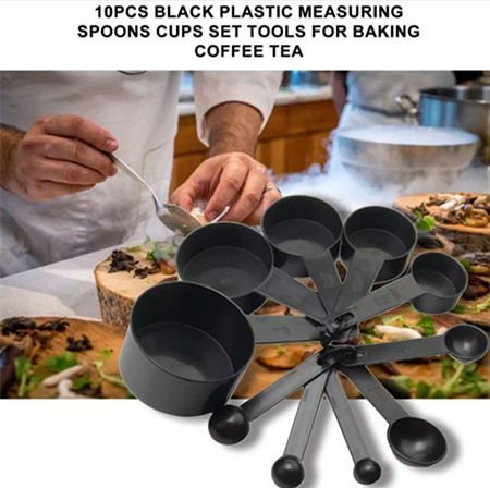 10 pcs plastic measuring cups and