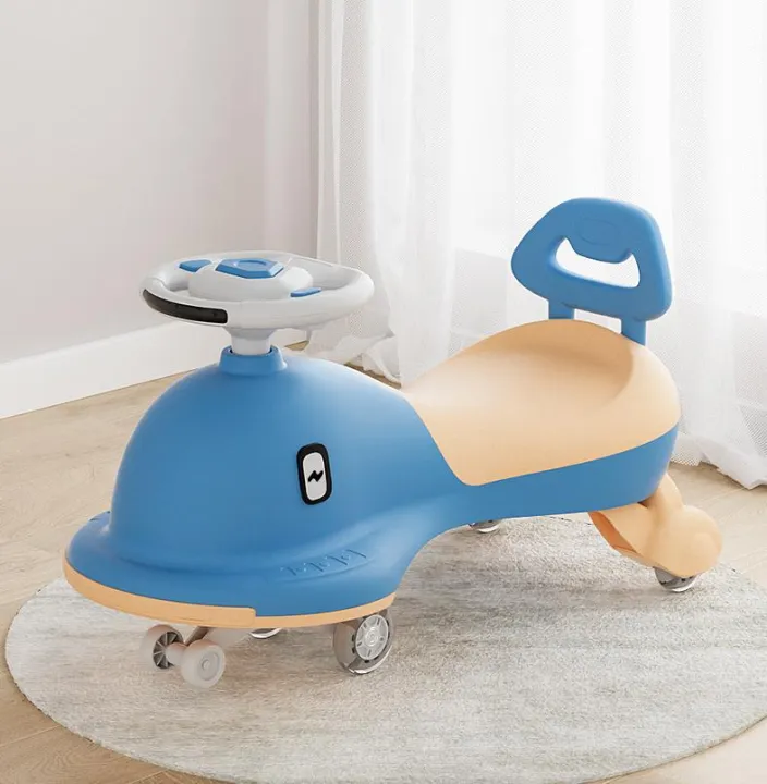Super good quality children's twist car mute wheel with light music baby  can sit cartoon anti-rollover scooter | Lazada PH