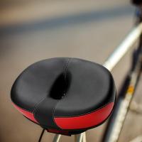 Bicycle Saddle No Nose Bike Seat Cushion Bike Replacement Hollow Rear Seat Big Butt Wide Comfortable Saddle Seat With Taillight