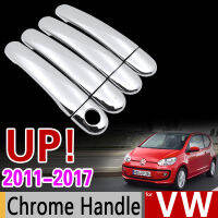 สำหรับ VW Up! ชุดครอบมือจับโครเมี่ยม Volkswagen E-Up! Up 2011 2013 2014 2015 2016 2017อุปกรณ์เสริมในรถยนต์สติกเกอร์แต่งรถ