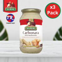 San remo Pasta Sauce carbonara ซอสพาสต้า คาโบนาร่า 480g แพ็ค 3 ขวด