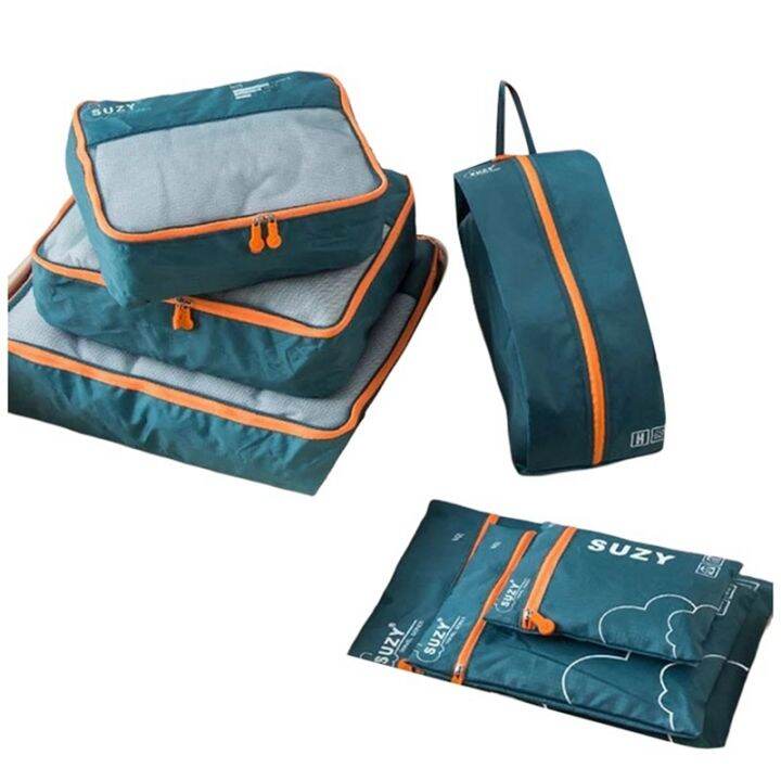 7-pieces-set-travel-organizer-storage-bags-suitcase-portable-luggage-organizer-clothes-shoe-tidy-pouch-packing-set