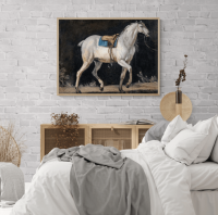 DOSEART ภาพพร้อมกรอบ Mid Century Horse