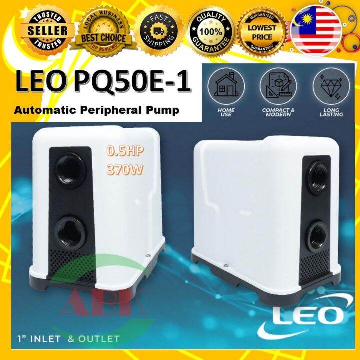 LEO PQ50E1 AUTOMATIC PERIHERAL PUMP 0.5HP 370W SILENCE WATER PUMP Lazada