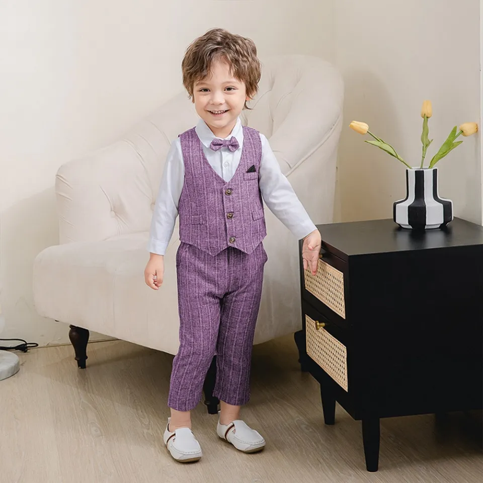 Boys Formal Wear In Purple