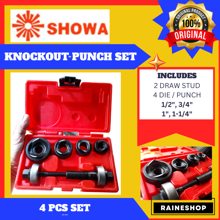 Showa Manual Knockout Punch (1/2 , 3/4 , 1 , 1 1/4 Set ) Hole Knock out