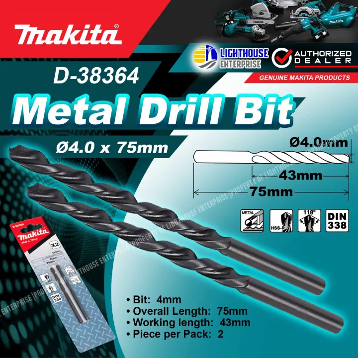 MAKITA 4mm HSS-R Metal Drill Bit (D-38364) *LIGHTHOUSE ENTERPRISE ...