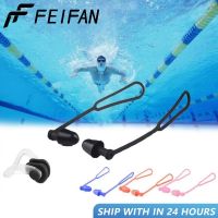 ۩✗ Box-packed Swimming Earplugs Noise Reduction Silicone Soft EarPlugs Swimming Goggles With Lanyard Earplugs Protective Ears