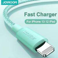 JOYROOM สายสำหรับ iPhone USB 13 12 11 Pro Max Mini XS X 8 Plus ที่ชาร์จ iPad สายชาร์จเร็วสีสันสดใส