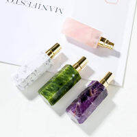 ={ 1Pc คริสตัลสีเขียว Fluorite ขวดน้ำหอม Rose Quartz ผู้หญิงขวดน้ำหอมคริสตัลงานฝีมือ Healing อัญมณี Lady ของขวัญ