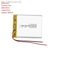 304050 800mah 3.7v Thickness 3mm Ultra Thin Small Square Rechargeable Polymer Li Ion Battery Pack With Pcb For Lamp Led Camera G [ Hot sell ] mzpa12