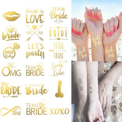 10Pcs/Set Bachelorette Bridal Decoration Stickers Valentines Day Wedding Engagement Themed Decorations