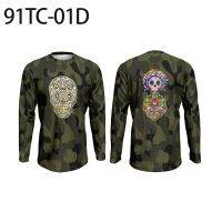 [In stock] 2023 design 3D Hd Digital Printing Mens Autumn New Style Long-Sleeved T-Shirt Skull Pattern  Top，Contact the seller for personalized customization of the name