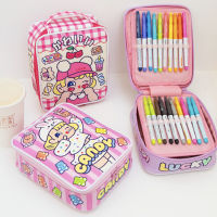กระเป๋าดินสอ 4 ช่อง ใส่ได้เยอะ ⭐️ Large Candy Girl Pencil Case กล่องดินสอ by mimisplan