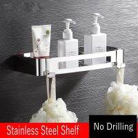 Punch-free Bathroom Shelf Bathroom Wall-mounted Bathroom Toilet Triangle Wash Table Storage Supplies 304 Stainless Steel