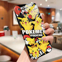 สำหรับ Realme C25S Realme Narzo 20 Realme Narzo 30A การ์ตูนกรณีโทรศัพท์ฟิล์มรวมทุกอย่างแล้ว Pokémon Pikachu Psyduck Squirtle Snorlax Design เปลือกแข็งคลุมทั้งหมดกล้องเคสป้องกันทนแรงกระแทก