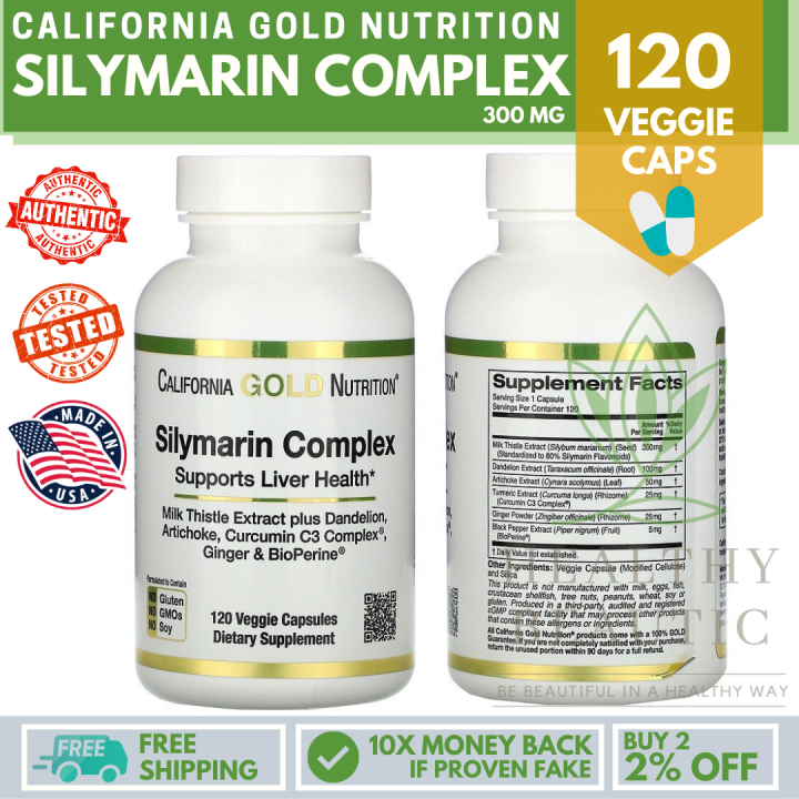 California Gold Nutrition®, SILYMARIN COMPLEX, 120 VEGGIE CAPSULE Liver ...
