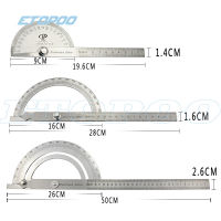 ไม้วัดมุมไม้สแตนเลส 100150300mm 180 ไม้บรรทัดวัดองศา เครื่องวัดดัชนีงานไม้หลายฟังก์ชัน