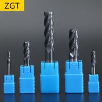 ZGT 1PC เครื่องตัดทังสเตนเหล็กกัด End Mill HRC50 4 ขลุ่ย 6mm 8mm 10mm 12mm 14mm 16mm 20mm Carbide Metal Cutter Milling Tools