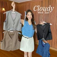 chuuchop_พร้อมส่ง(C8188)??? Cloudy Vest Suit เสื้อกั๊กสูท มี 5 สี