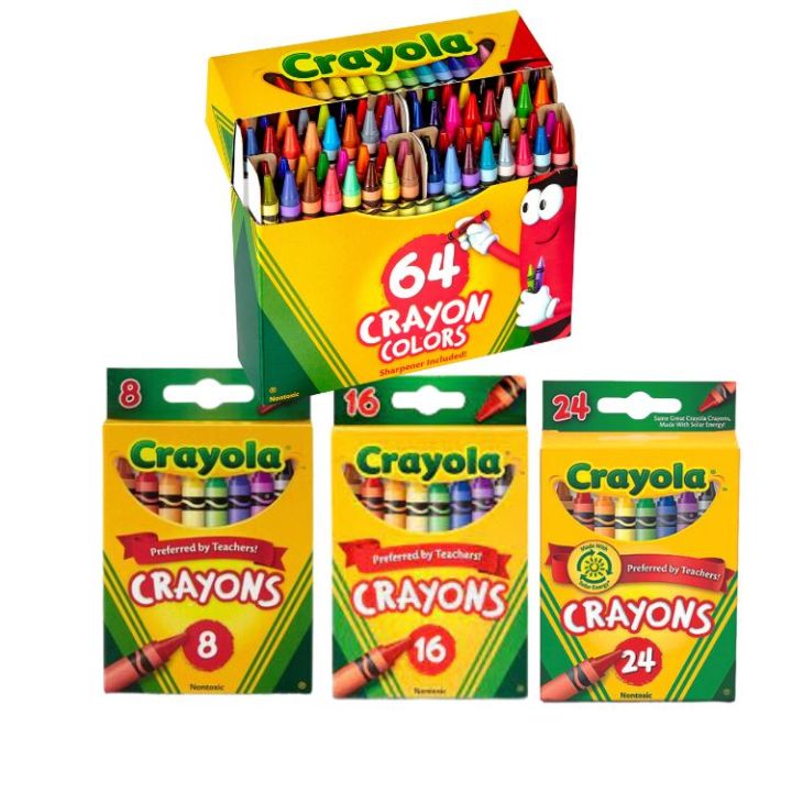 Crayons Crayola Set of 8,16,24, 64 colors | Lazada PH