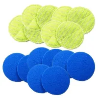 nm-Replacement Pad For Cordless Electric Rotary Mop Er Wireless Electric Rotary Mop Replacement Scrubber Pad Including 8 Micro