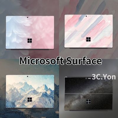 ! สติกเกอร์สีชมพู Microsoft Surface Go 3 Go 2 Surface Pro 8 7 6 5 4 3 2 X RT สร้างสรรค์ ดาวภูเขา แท็บเล็ต ผิวหนัง ด้านหลัง พร้อม 4 ขอบ ฟิล์ม เย็น ป้องกันรอยขีดข่วน กันน้ํา พิมพ์ HD ป้องกันการขีดข่วน
