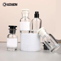 Empty 30ml Perfume Refillable Bottle Portable Parfum Atomizer Containers Cylindrical Sub-bottle Travel Use Glass Sample Bottle