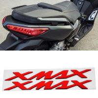 สติ๊กเกอร์โลโก้โลหะติดรถจักรยานยนต์สติ๊กเกอร์3มิติสำหรับ XMAX XMAX 125 250 400 (สีแดง)