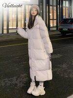 ❄ Vielleicht New Color Straight Coat Parkas Hooded Jacket Female Outerwear